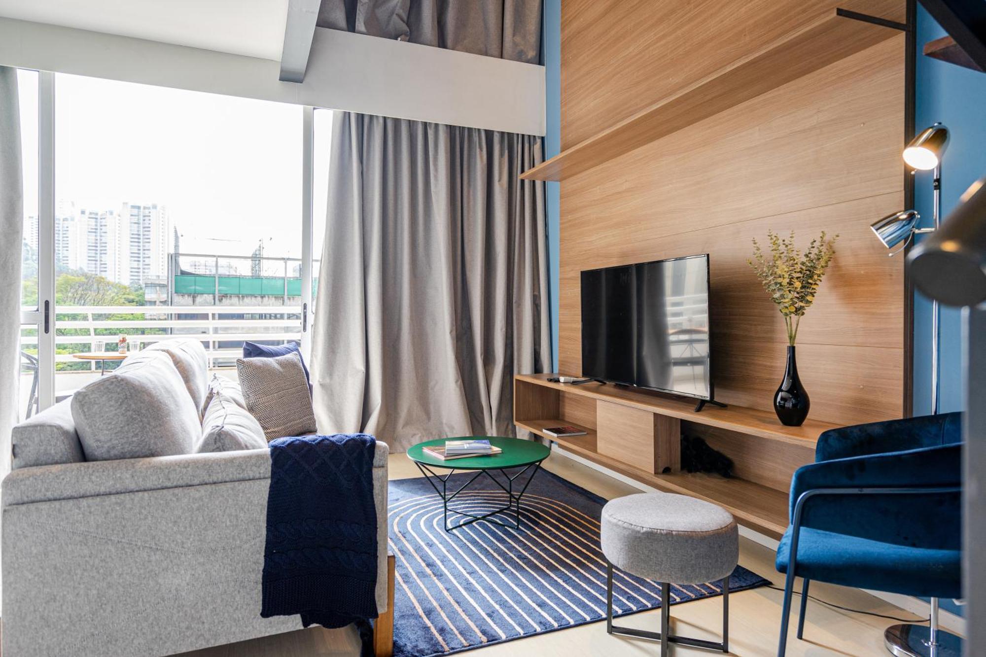 Apartamento Duplex aconchegante com piscina e academia próx. à Berrini - Brooklin São Paulo Exterior foto